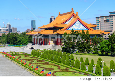 台北にある中正紀念堂のとても美しい風景 133941972