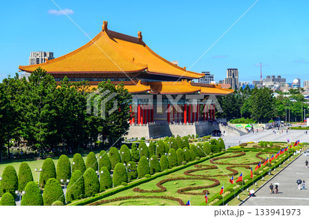 台北にある中正紀念堂のとても美しい風景 133941973