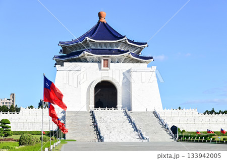 台北にある中正紀念堂のとても美しい風景 台北にある中正紀念堂のとても美しい風景 133942005