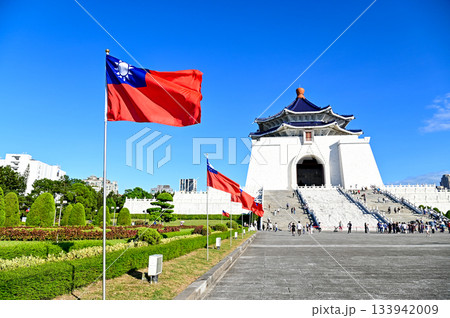 台北にある中正紀念堂のとても美しい風景 台北にある中正紀念堂のとても美しい風景 133942009