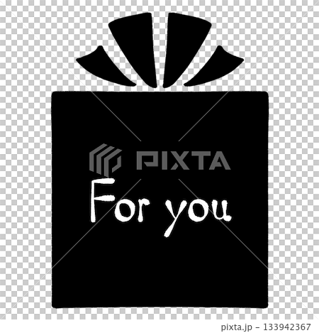 For you プレゼントのフレームと文字 For you プレゼントのフレームと文字 133942367