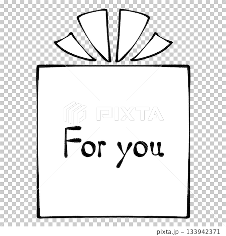 送給您的禮物相框和信件 133942371