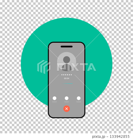 Image illustration of a person talking on a smartphone Image illustration of a person talking on a smartphone 133942855