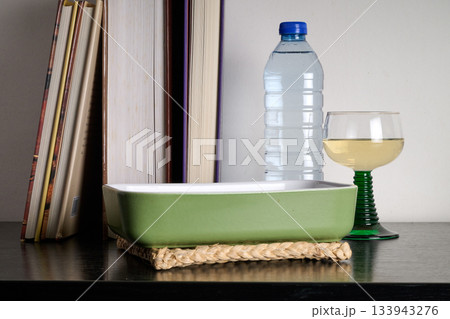 Kitchen oven dish and cooking books Kitchen oven dish and cooking books 133943276