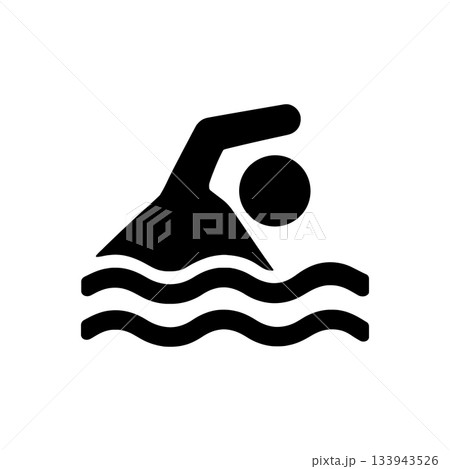 Active Swimming Area Icon 133943526