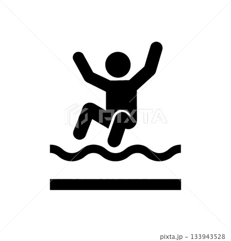 Person Jumping In Icon Person Jumping In Icon 133943528