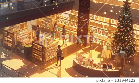 デパートの売り場でおもちゃを選んでいる様子 133944122