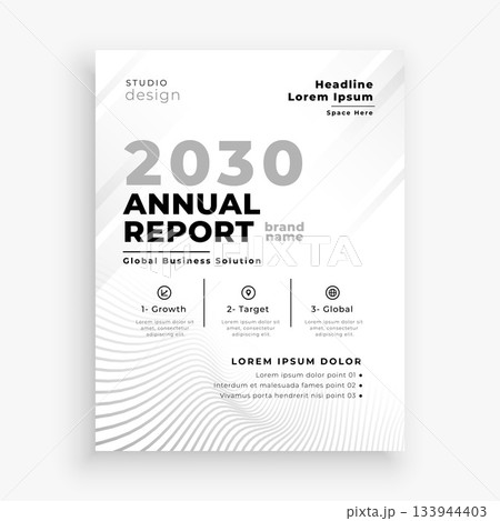 stunning corporate annual report cover brochure flyer design 133944403