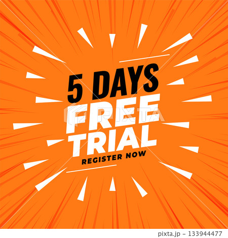 free trial coupon background for limit of 5 days free trial coupon background for limit of 5 days 133944477