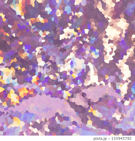 Vibrant abstract mosaic of purple and pink tiles with warm highlights and soft color textures 133945792