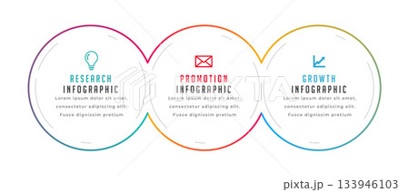 modern 3 steps infographic option element banner design modern 3 steps infographic option element banner design 133946103