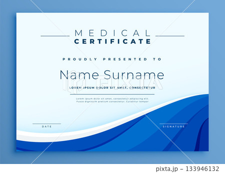 medical healthcare certificate template a paper of reward 133946132