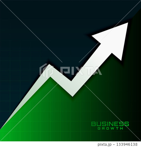 financial stock trading chart with rise up growth arrow 133946138
