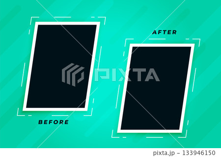 comparison before and after photo frame background 133946150