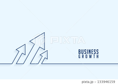 line style business growth arrow rise up towards mission direction line style business growth arrow rise up towards mission direction 133946159