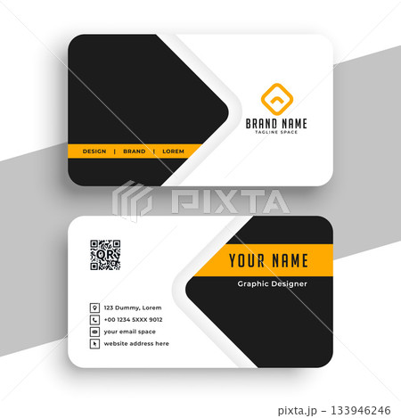 abstract corporate business card template for individual contact abstract corporate business card template for individual contact 133946246