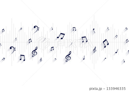 sound notes on white background for harmony ot orchestra event sound notes on white background for harmony ot orchestra event 133946335