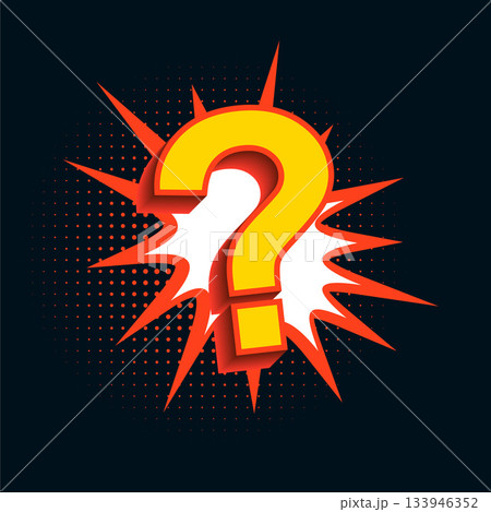 comic style question mark symbol background lost and find 133946352