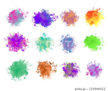 artistic watercolor blotches and stains texture background in collection 133946412