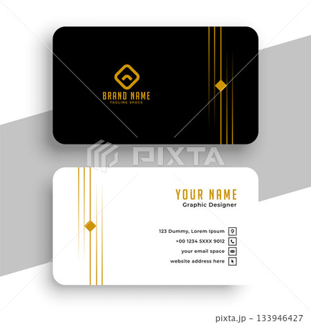 black and white company visiting card design black and white company visiting card design 133946427