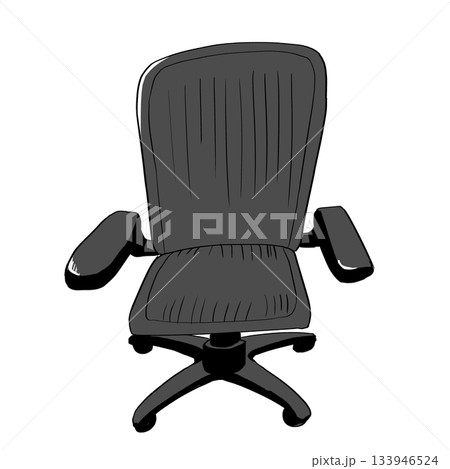 正面から見たオフィスチェアのイラスト 正面から見たオフィスチェアのイラスト 133946524