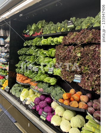 ハワイスーパーマーケット野菜売り場 ハワイスーパーマーケット野菜売り場 133947406