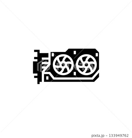 gpu vector icon. computer component icon solid style. perfect use for logo, presentation, website, and more. simple modern icon design glyph style gpu vector icon. computer component icon solid style. perfect use for logo, presentation, website, and more. simple modern icon design glyph style 133949762