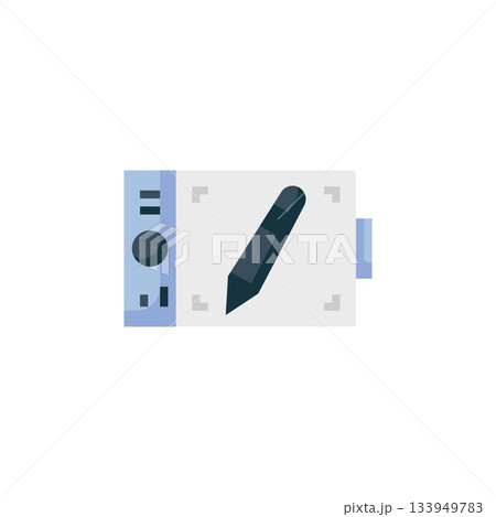 pen tablet vector icon. computer component icon flat style. perfect use for logo, presentation, website, and more. simple modern icon design flat style 133949783