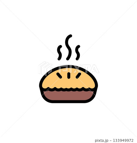 pie vector icon. perfect use for logo, presentation, application, website, and more. icon design filled line style 133949972