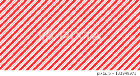 Abstract candy cane pink and red vector seamless pattern, diagonal stripes background for holiday wrapping paper and textile 133949973