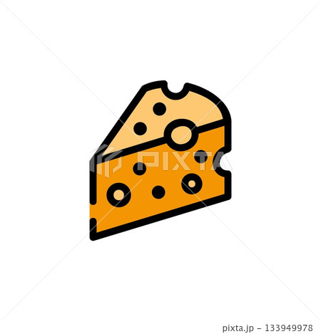cheese vector icon. food and beverage icon filled line style. perfect use for icon, logo, illustration, website, and more. icon design color style cheese vector icon. food and beverage icon filled line style. perfect use for icon, logo, illustration, website, and more. icon design color style 133949978