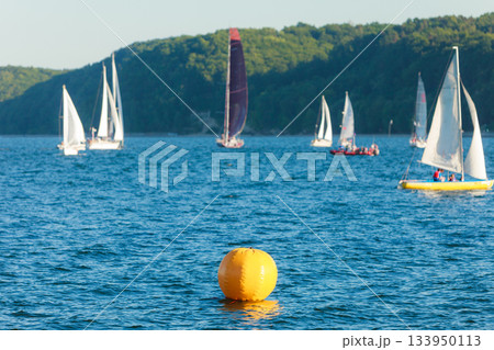 Yachts on sea 133950113