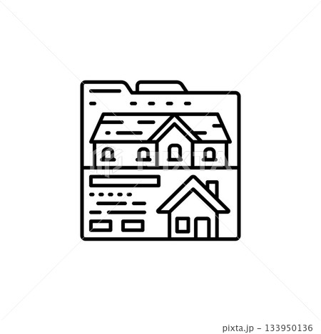 real estate website vector icon. real estate icon outline style. perfect use for logo, presentation, website, and more. simple modern icon design line style real estate website vector icon. real estate icon outline style. perfect use for logo, presentation, website, and more. simple modern icon design line style 133950136
