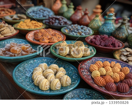 Traditional North African sweets assortment 133950826