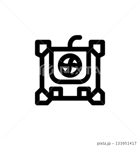 cooling pad vector icon. computer component icon outline style. perfect use for logo, presentation, website, and more. simple modern icon design line style 133951417