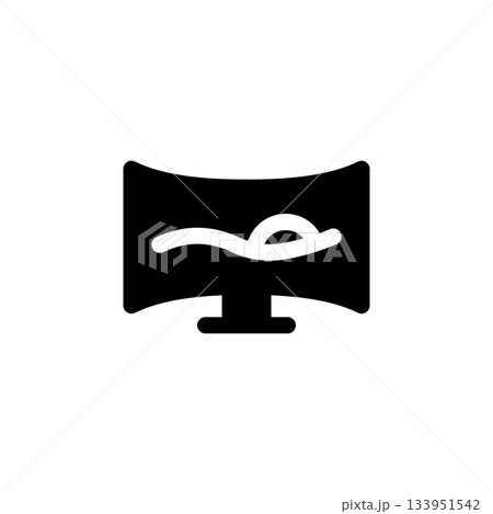 monitor vector icon. computer component icon solid style. perfect use for logo, presentation, website, and more. simple modern icon design solid style monitor vector icon. computer component icon solid style. perfect use for logo, presentation, website, and more. simple modern icon design solid style 133951542