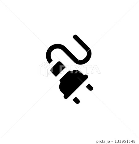 power cable vector icon. computer component icon solid style. perfect use for logo, presentation, website, and more. simple modern icon design solid style power cable vector icon. computer component icon solid style. perfect use for logo, presentation, website, and more. simple modern icon design solid style 133951549