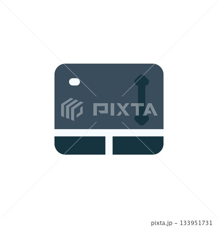 touch pad vector icon. computer component icon flat style. perfect use for logo, presentation, website, and more. simple modern icon design flat style 133951731