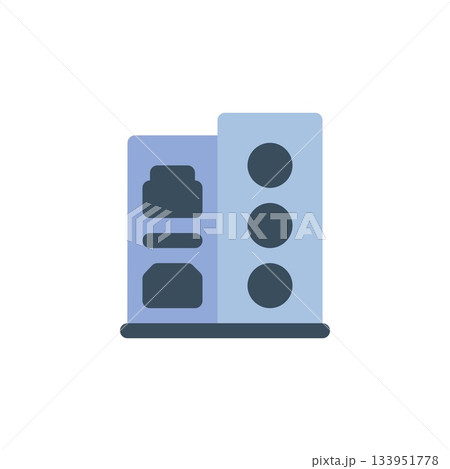input output port vector icon. computer component icon flat style. perfect use for logo, presentation, website, and more. simple modern icon design flat style 133951778