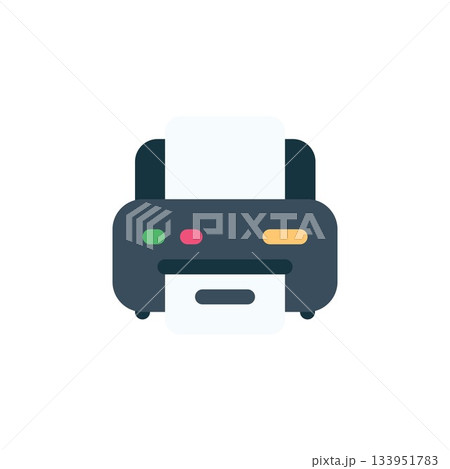 printer vector icon. computer component icon flat style. perfect use for logo, presentation, website, and more. simple modern icon design cartoon style printer vector icon. computer component icon flat style. perfect use for logo, presentation, website, and more. simple modern icon design cartoon style 133951783