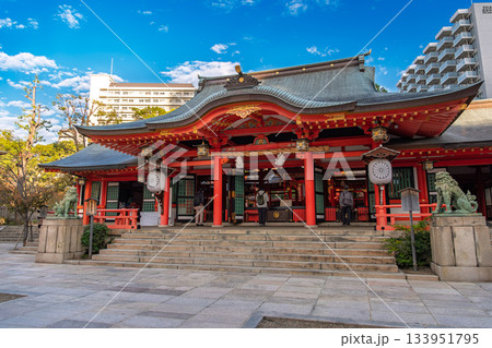 兵庫県神戸市 生田神社、拝殿 133951795