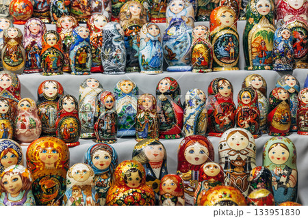 Wooden Nesting Dolls or Russian Matryoshka Dolls for sale in Russia Wooden Nesting Dolls or Russian Matryoshka Dolls for sale in Russia 133951830