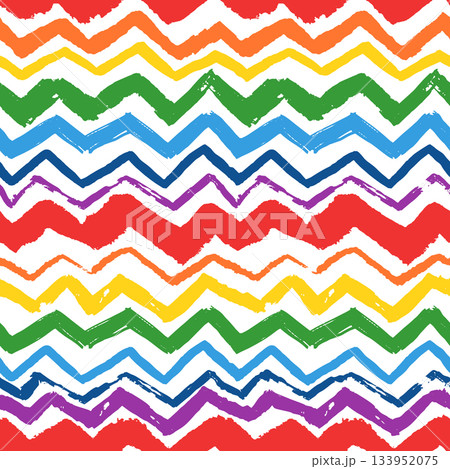 Bright seamless chevron vector pattern for kids clothing design and backgrounds Bright seamless chevron vector pattern for kids clothing design and backgrounds 133952075