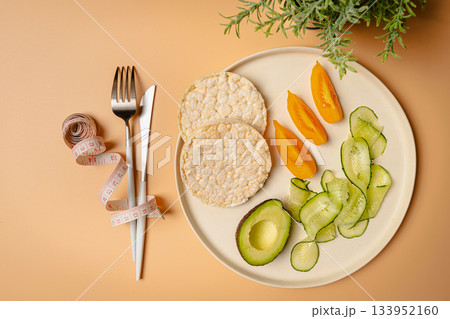 Creative flat lay with diet concept Creative flat lay with diet concept 133952160