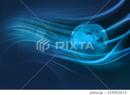 Graphical digital technology world background concept series Graphical digital technology world background concept series 133952613
