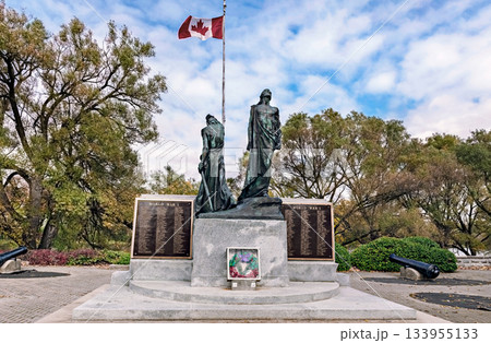 The World War I memorial monument in Stratford, Ontario, Canada 133955133