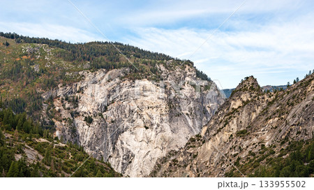 Landscape on the trail to Half Dome in  Yosemite National Park, California, USA 133955502
