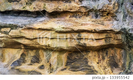 Rocks formations in Crystal Cave located in Sequoia National Park, California, USA. Rocks formations in Crystal Cave located in Sequoia National Park, California, USA. 133955542