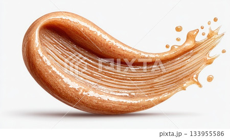 Brown Cosmetic Gel Texture (Scrub) Brown Cosmetic Gel Texture (Scrub) 133955586