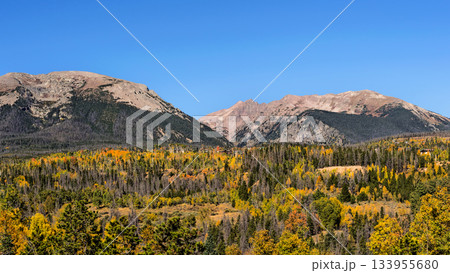 Landscape in Rocky Mountains in Colorado, USA. 133955680